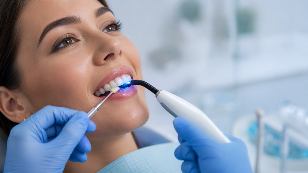 Le processus de bonding composite dans le traitement des dents cassées et fissurées